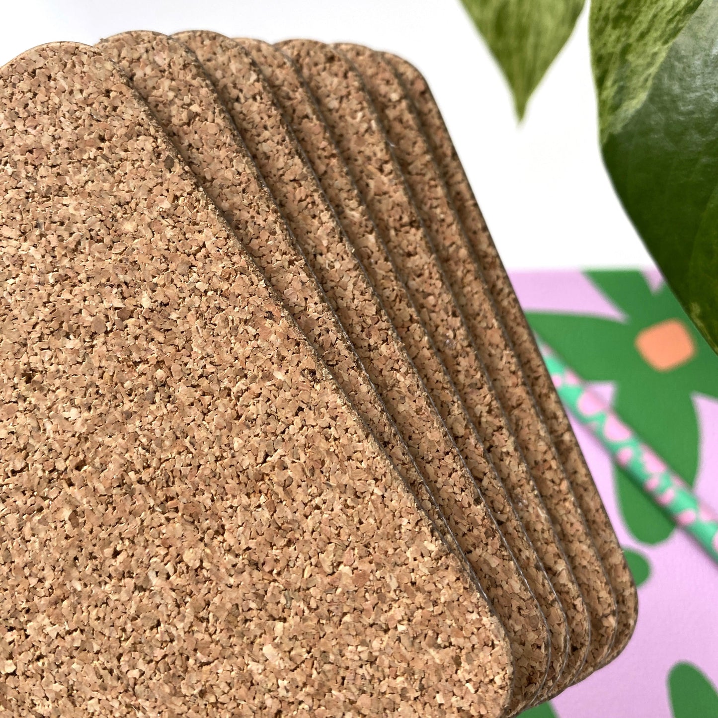 Cornwall Studios, Coaster, FSC Cork Back - Wild Swimming designs