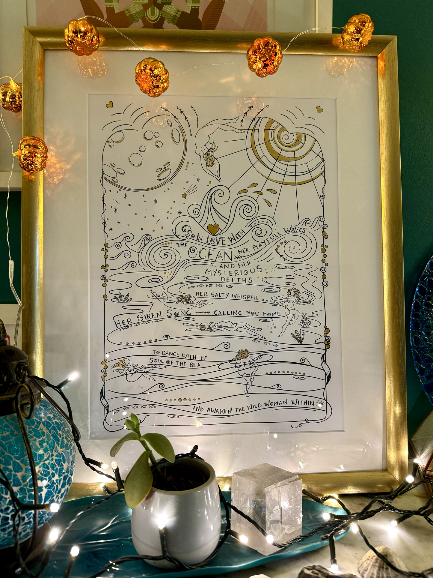 Cornwall Studios Wild Swimming Art Print