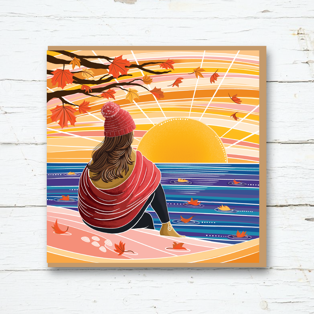 Cornwall Studios Autumn Sunshine Greetings Card