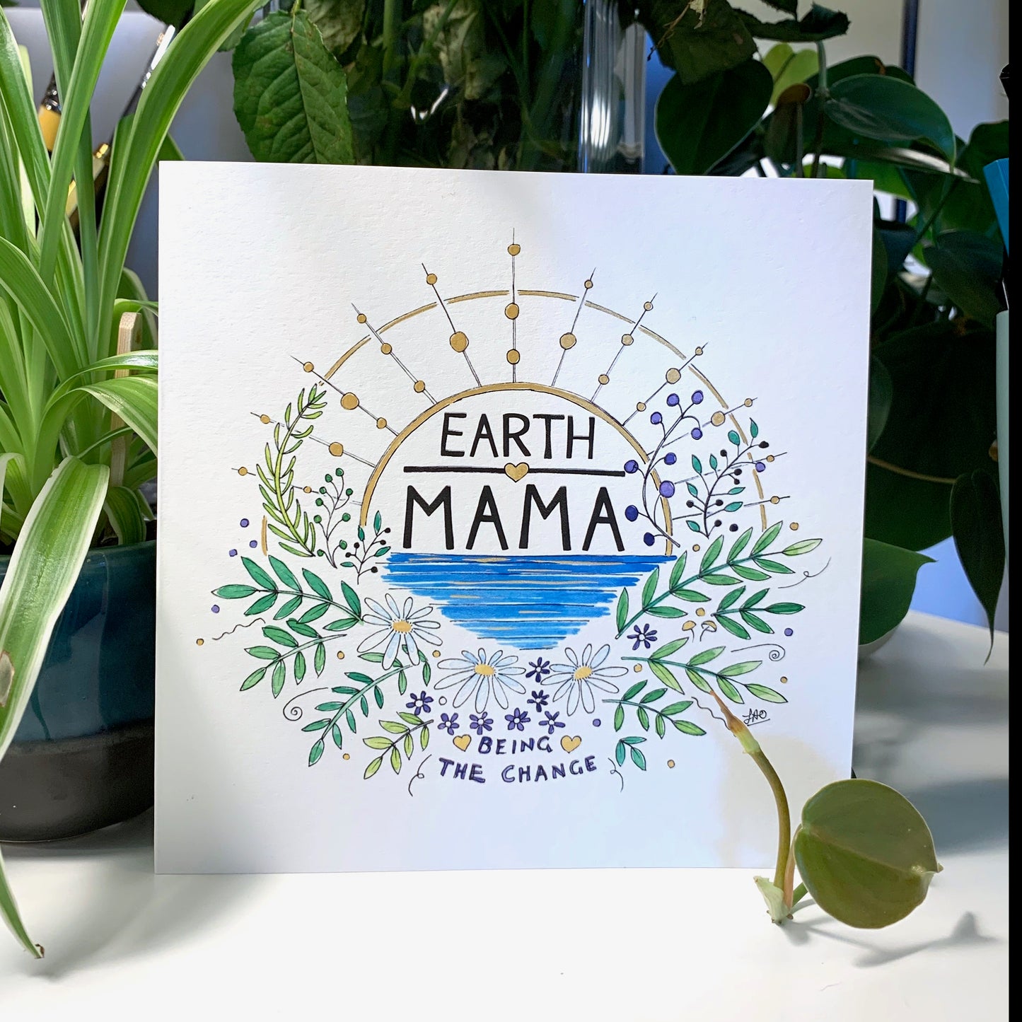 Earth Mama Greetings Card