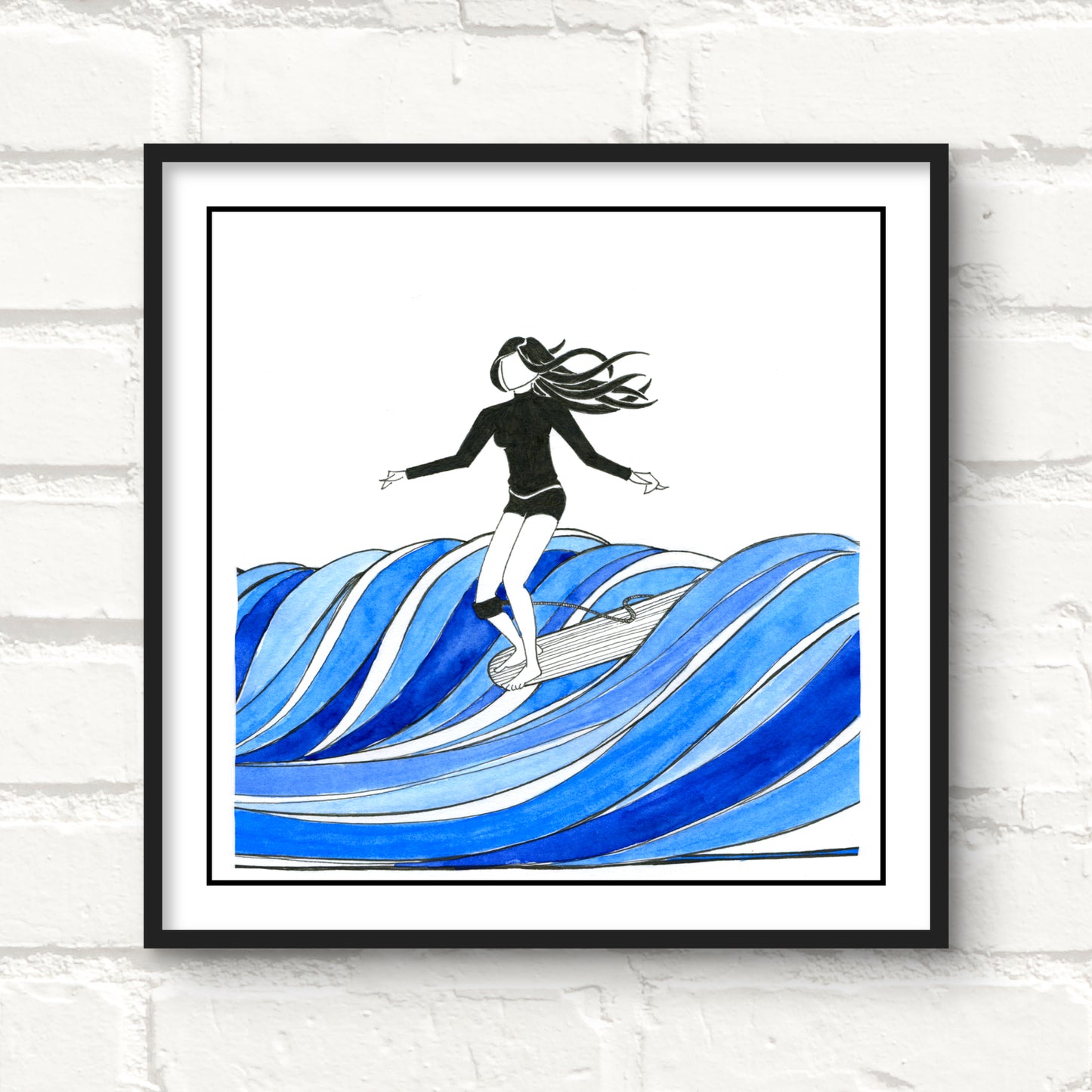 Hang Five Giclee Art Print