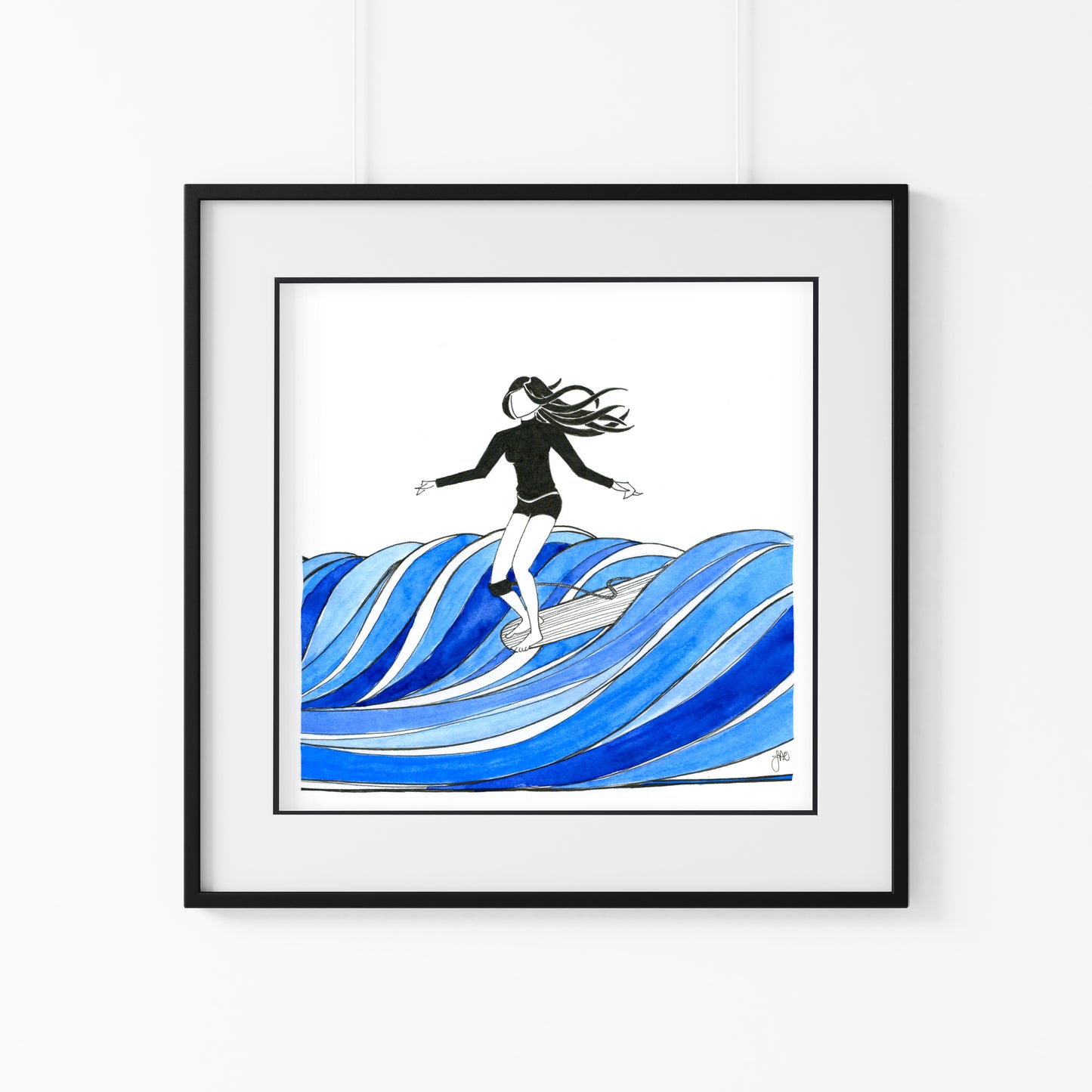 Hang Five Giclee Art Print