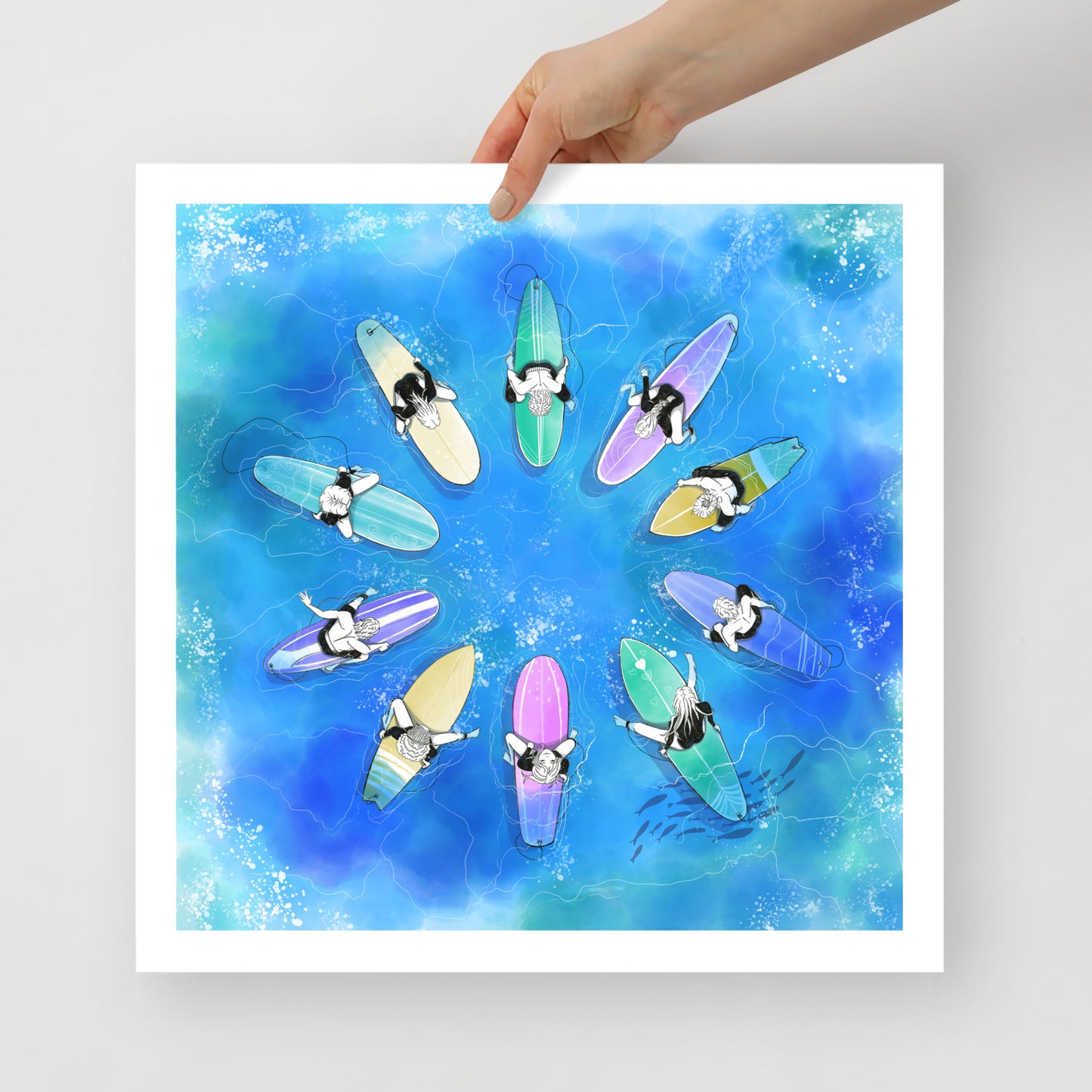 Surf Art Print 40cm