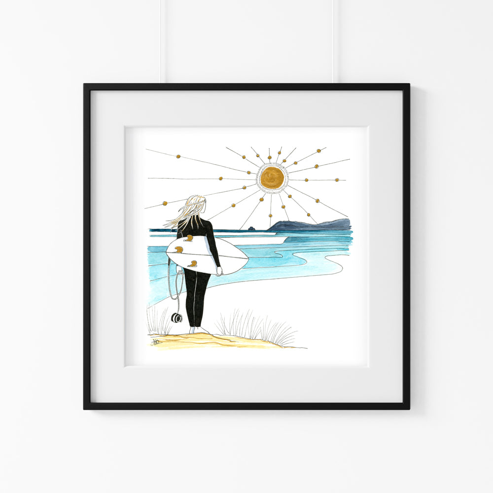 Point Break Giclee Art Print - Hand Finished