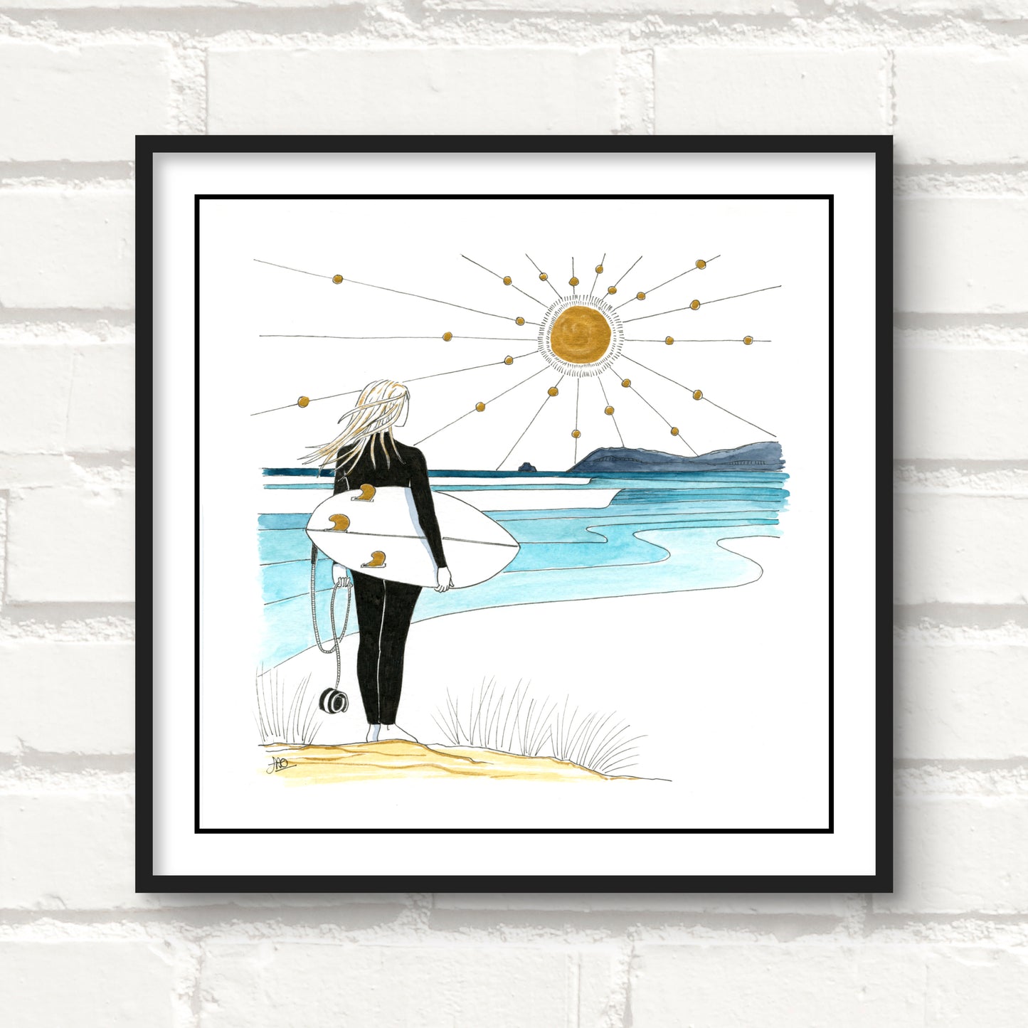 Point Break Giclee Art Print - Hand Finished