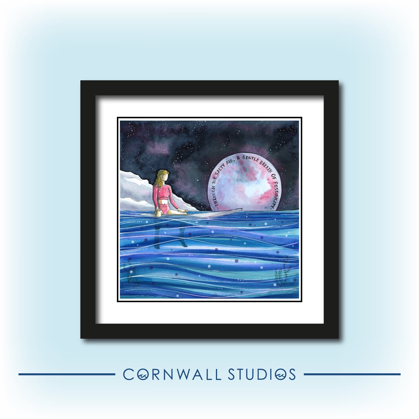 Full Moon Possibility Giclee Surf Art Print