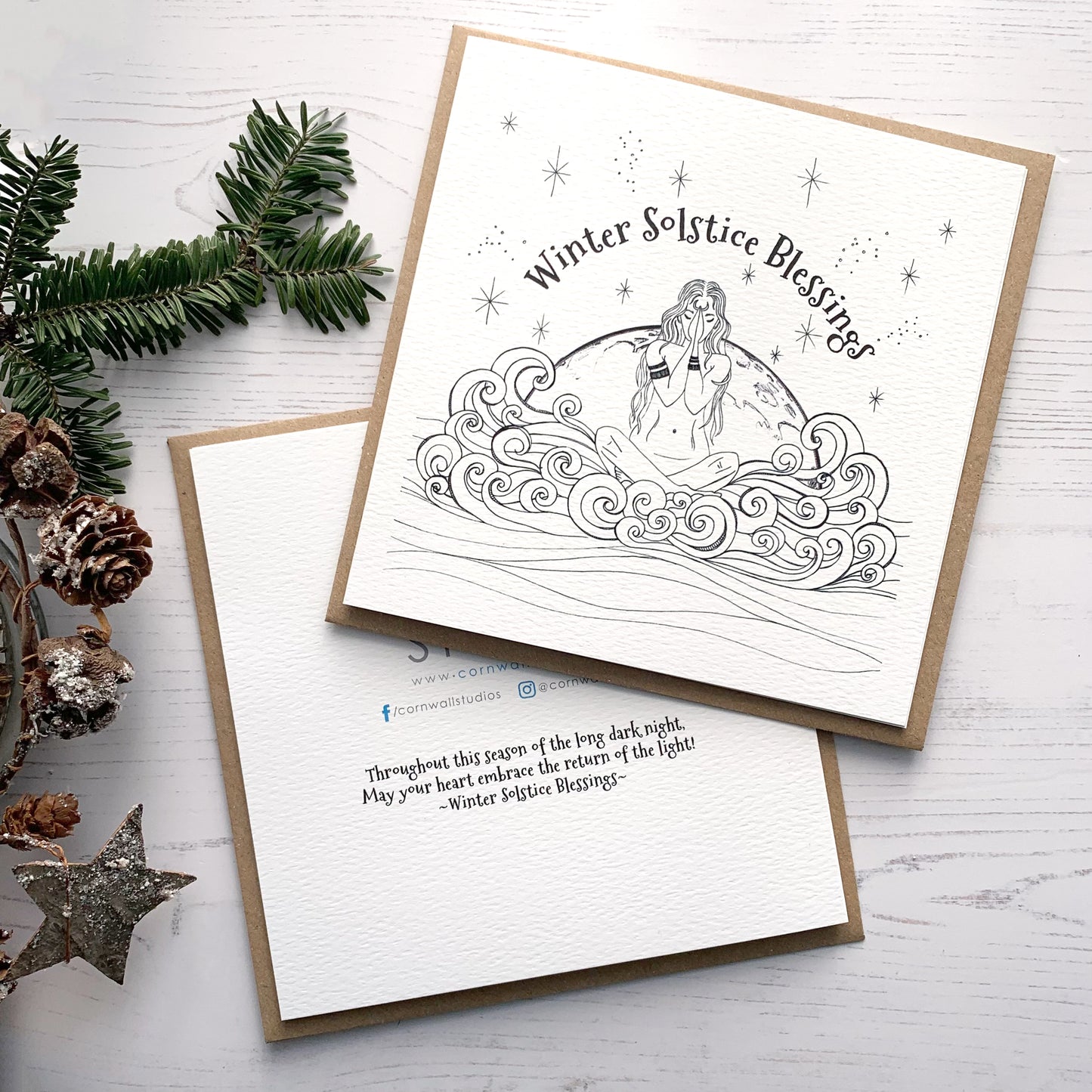 Winter Solstice Blessings Celebration Card
