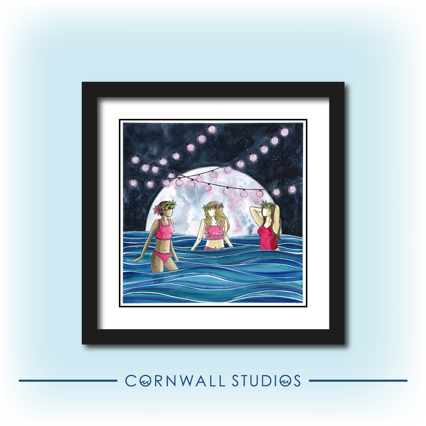 Summer Solstice Swim Giclee Art Print