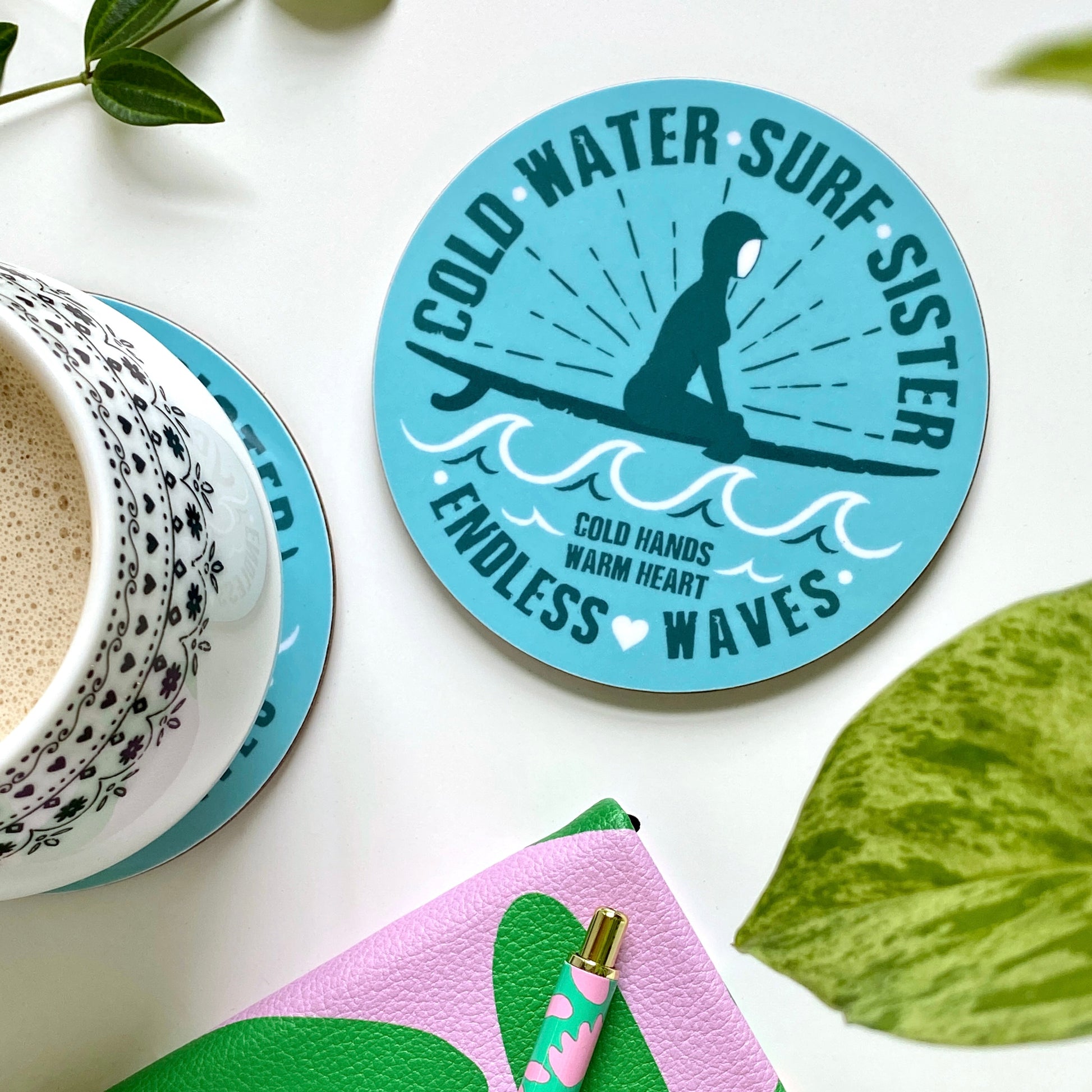 Cornwall Studios - Cold Water Surf Sister Coaster