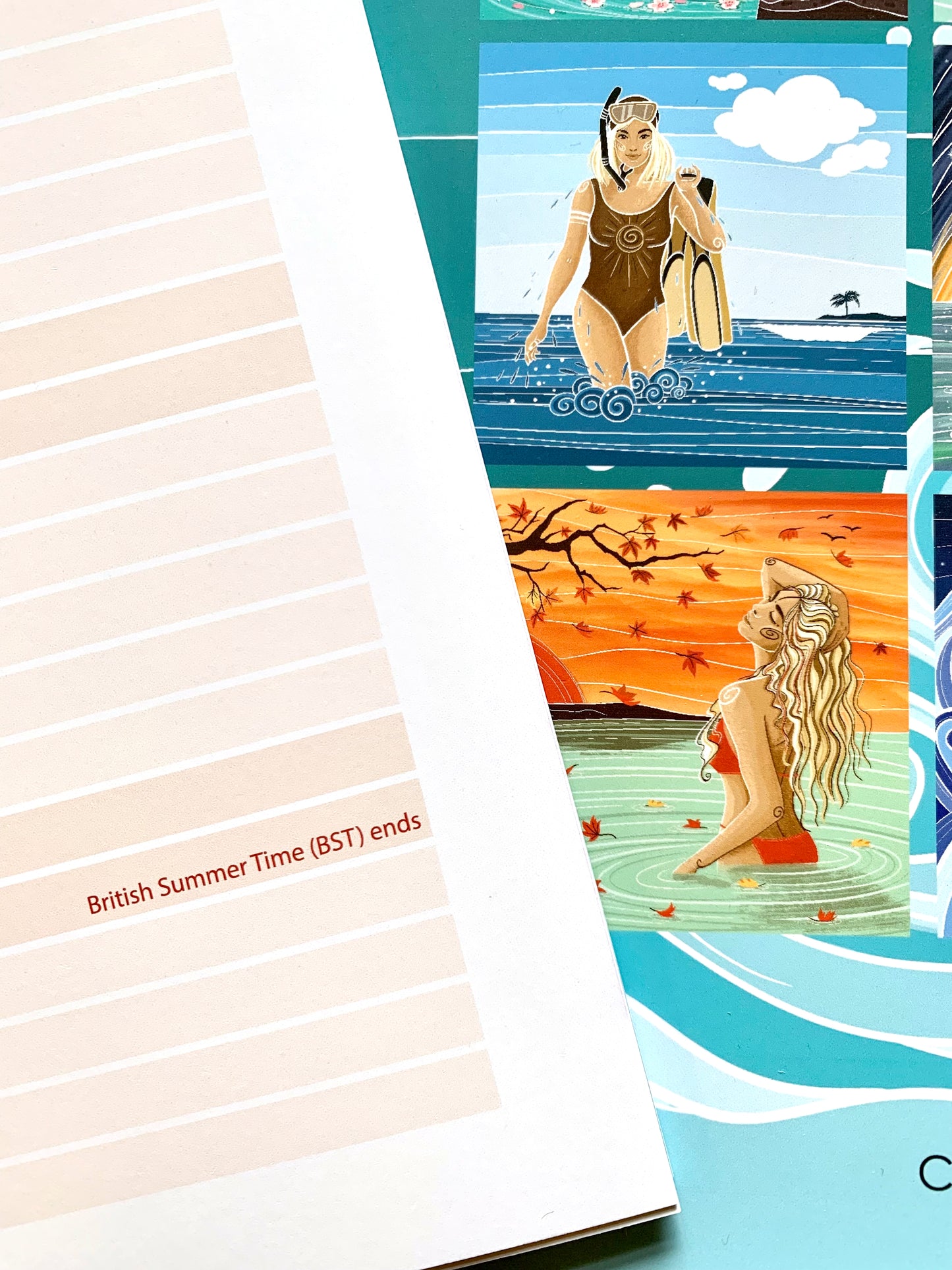 Wild Water Woman 2024 Calendar - Cornwall Studios - Wild Swimming Calendar