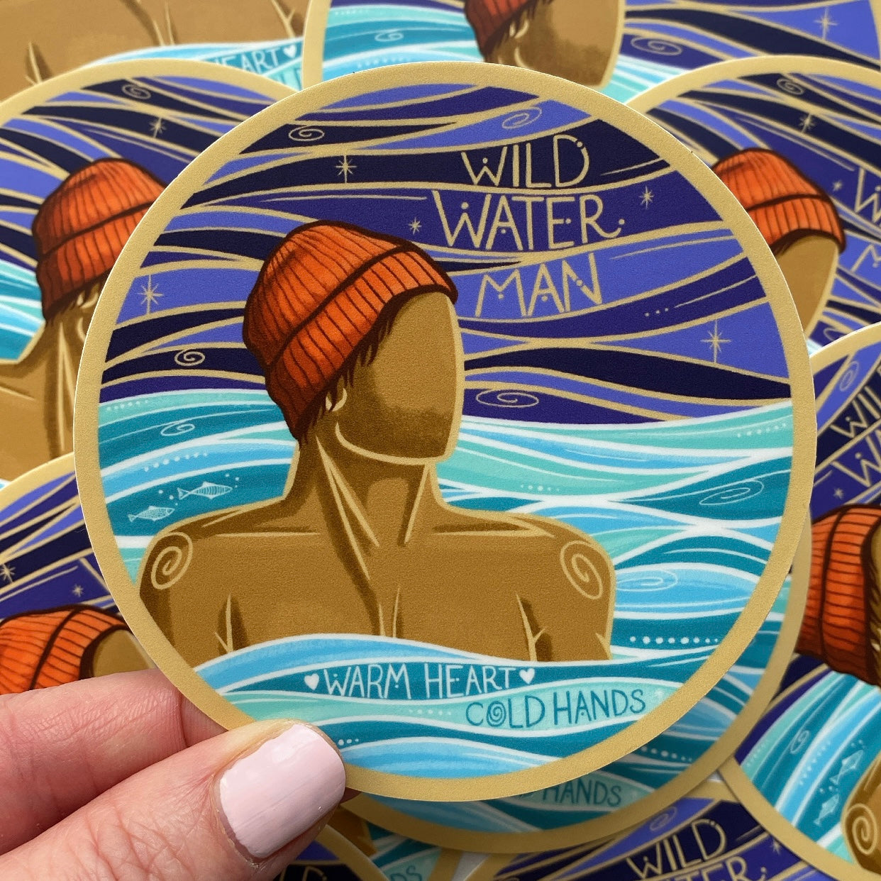 Cornwall Studios Wild Water Man Crescent Moon