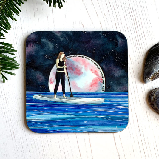 Stand Up Paddle Board Coaster - SUP - Christmas