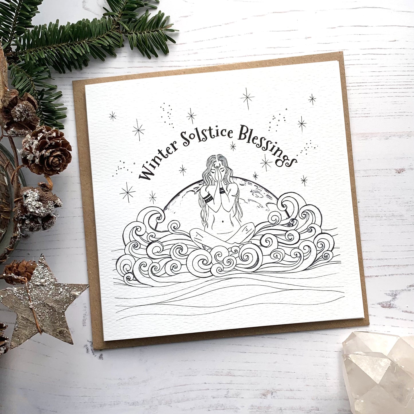 Winter Solstice Blessings Celebration Card